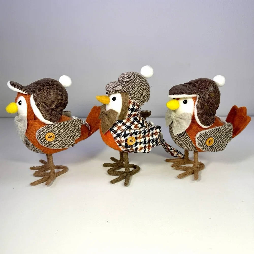 2015/2016 Target Spritz Fall Birds Sherlock & Herringbone Robin Set of 3 Rare